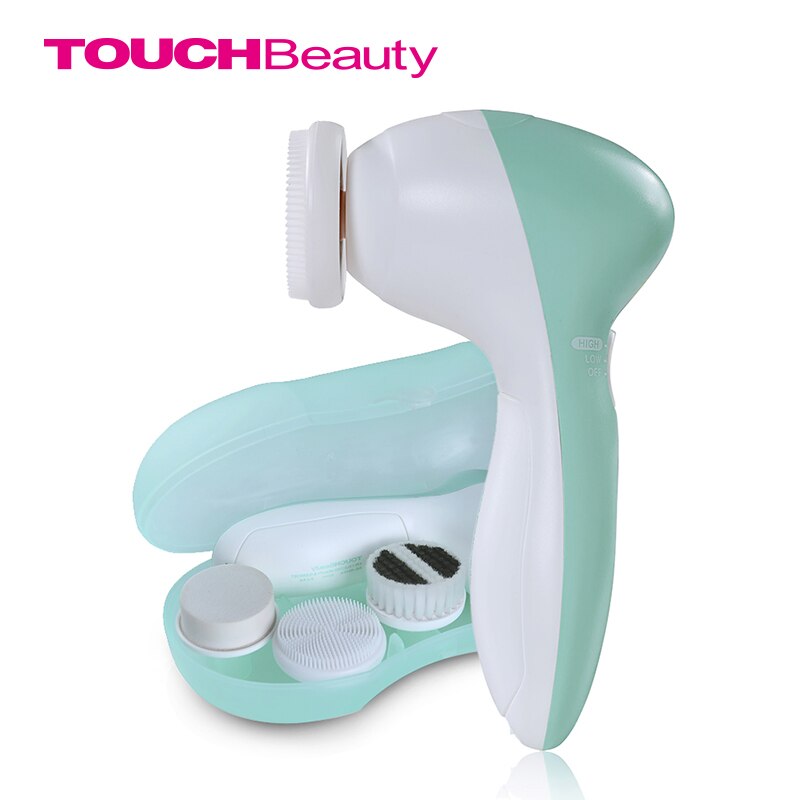 Limpiador de cara giratorio TOUCHBeauty con 3 cabezales de repuesto, dos velocidades de funcionamiento cepillo de limpieza Facial TB-0525A