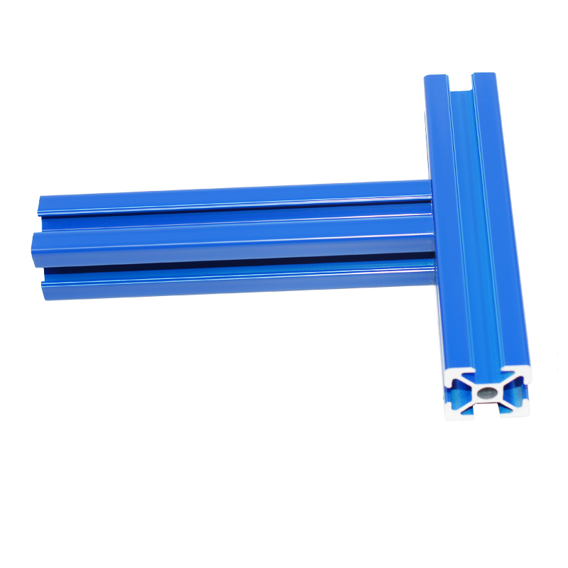 4pz 2020 T-fessura Profilo in Alluminio 100-1000MM 2020 standard Europeo spray Blu Profilo in Alluminio 20X20 Stampante 3D in Lega di Alluminio
