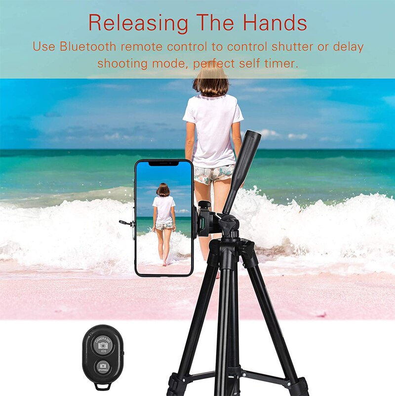 Uniwersalny statyw do telefonu profesjonalny aparat do nagrywania wideo stojak fotograficzny do Xiaomi HUAWEI IPhone aluminiowy Tripode podróżny