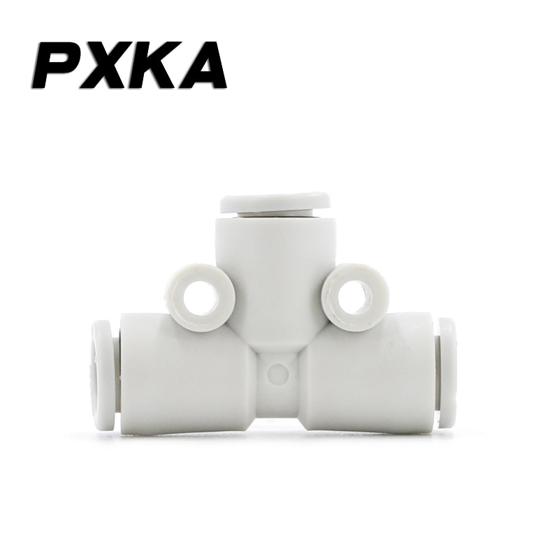 PU tracheal quick connector reducer quick plug pneumatic fittings plastic T-tee SMC KQ2T06-00A