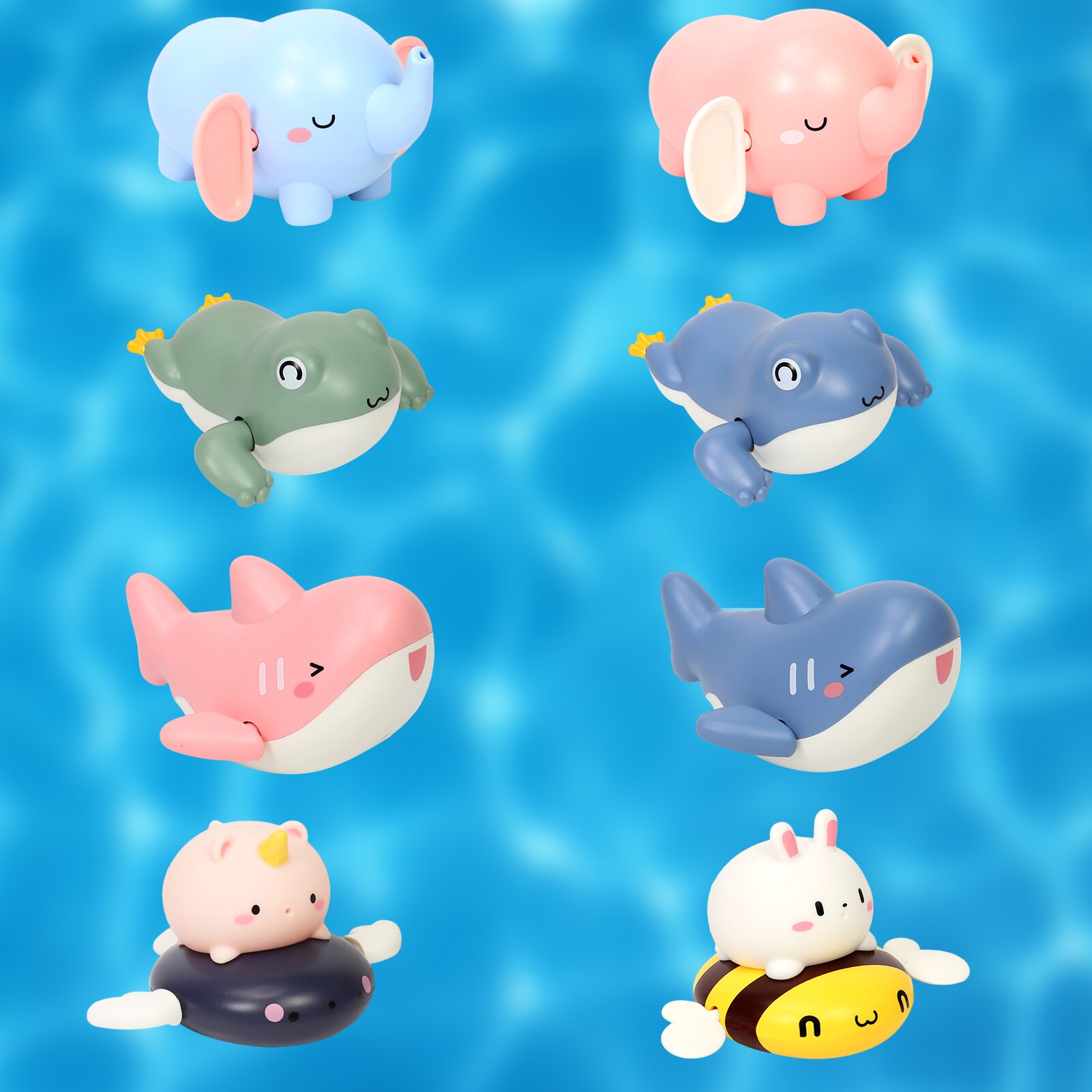 Newest Summer Cute Cartoon Animal Swimming Pool Toys Swimming Pool Decoration Baby Bathtub Floating Toys Beach Shower Toys