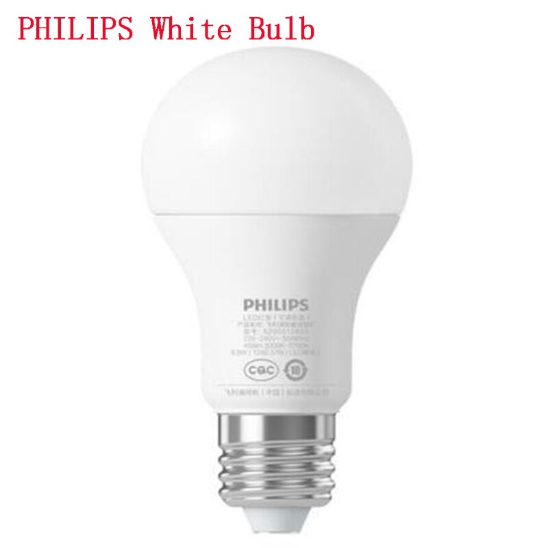 Xiaomi bombilla colorida Yeelight E27 aplicación inteligente WIFI Control remoto luz LED inteligente RGB/colorido temperatura lámpara romántica: PHILIPS White Bulb