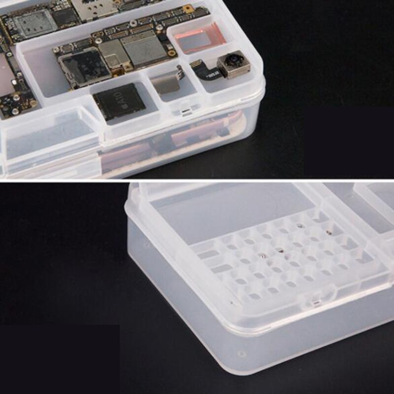 32-teilige Schmuck-Organizer Box | 10 Fächer, Verstellbare Trennwände | Perlen, Ohrringe, Ringe Sortieren