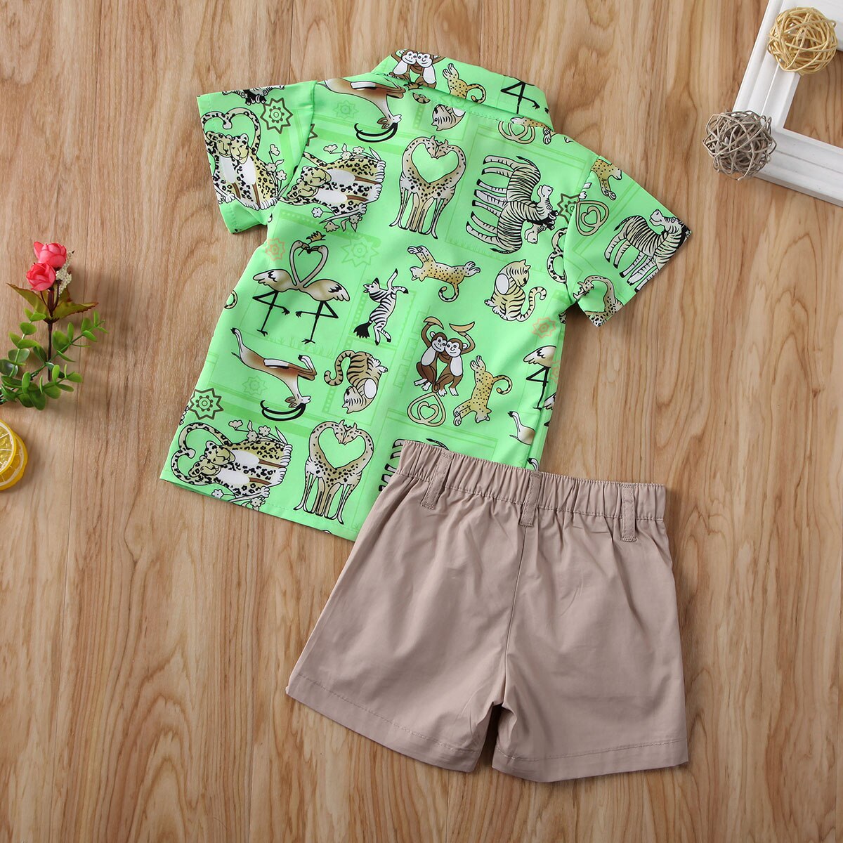 Baby sommer tøj 2 stk småbørn børn baby dreng herre kortærmet skjorte toppe+bukser shorts dyr tøj outfits sæt