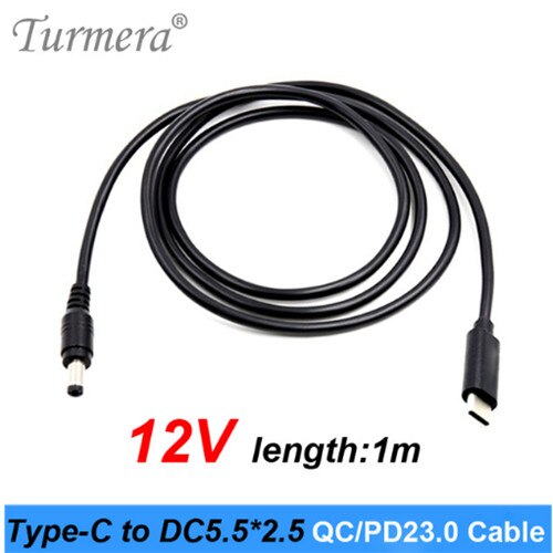 Déclencheur PD QC3.0 20V pour alimentation PD type-c à cc 5.5*2.5mm câble pour batterie externe de charge à TS100 fer à souder et ordinateur portable