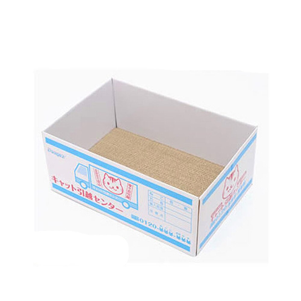 Nido de papel corrugado para gato, cama de cartón para gatos, cartón para rascar, divertida casa para gatos, caja de cartón plegable resistente al desgaste: 1
