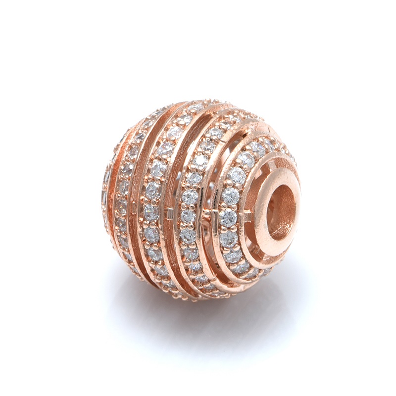 DIY Runde Perlen Zubehör für Schmuck, Der Ball Perlen DIY Handgemachte Natürliche Stein Frauen Männer Armbinde: Heißer Rosa / 4mm