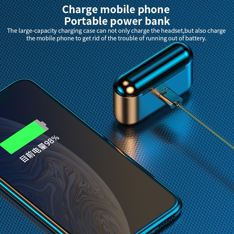 Tws bluetooth hoofdtelefoon, draadloze sport oordopjes, mini gaming headset met microfoon, waterdichte oordopjes voor xiaomi, huawei, oppo en iphone