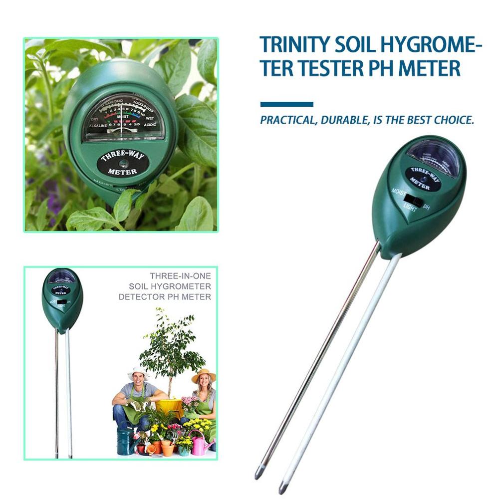 Digital PH Meter 3 in 1 plants Flowers Soil Water Light Tester Sensor Monitor for Aquarium Indoor Garden Plant Moisture PH meter: 2