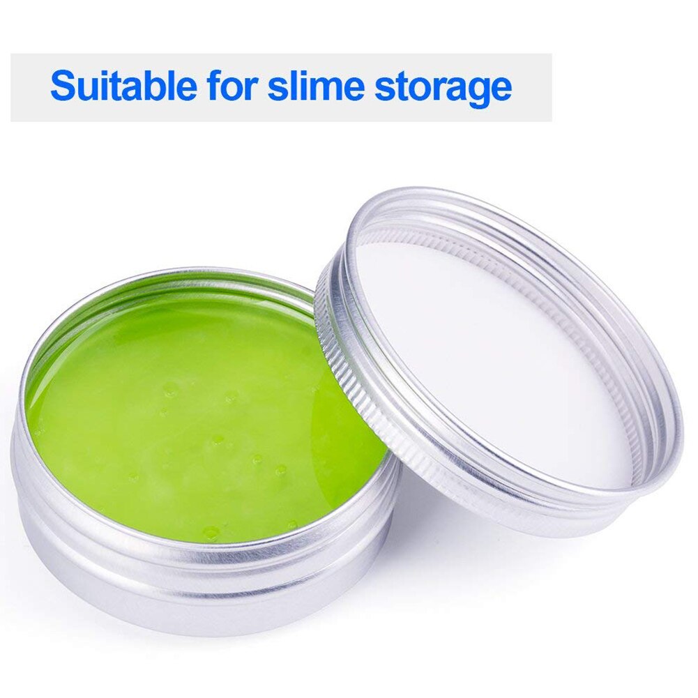 30 Pack Screw Top Round Metal Lip Balm Tins Containers Lids (1oz)