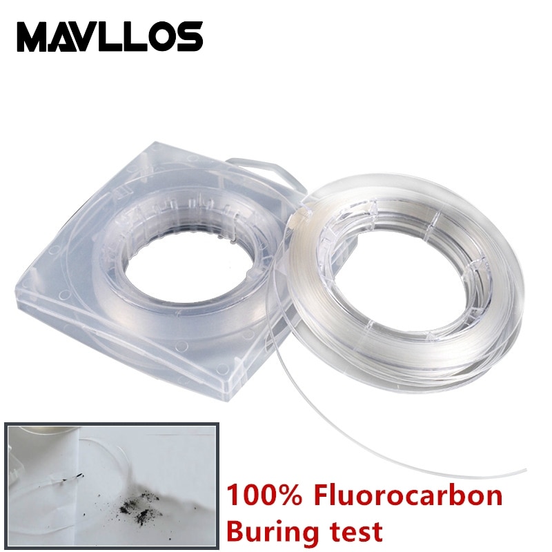 Mavllos 12 #14 #16 # Monofilament True Fluorocarbon Vislijn Leider Fluorocarbon Lijn 50M Carbon Fiber sink Line