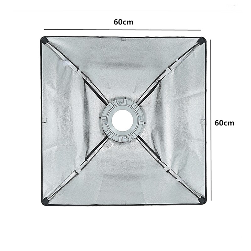 Godox 24"x 24" 60*60cm Softbox Reflective Soft box Diffuser with Bowens Mount for Pro Photography Studio Strobe Flash Light