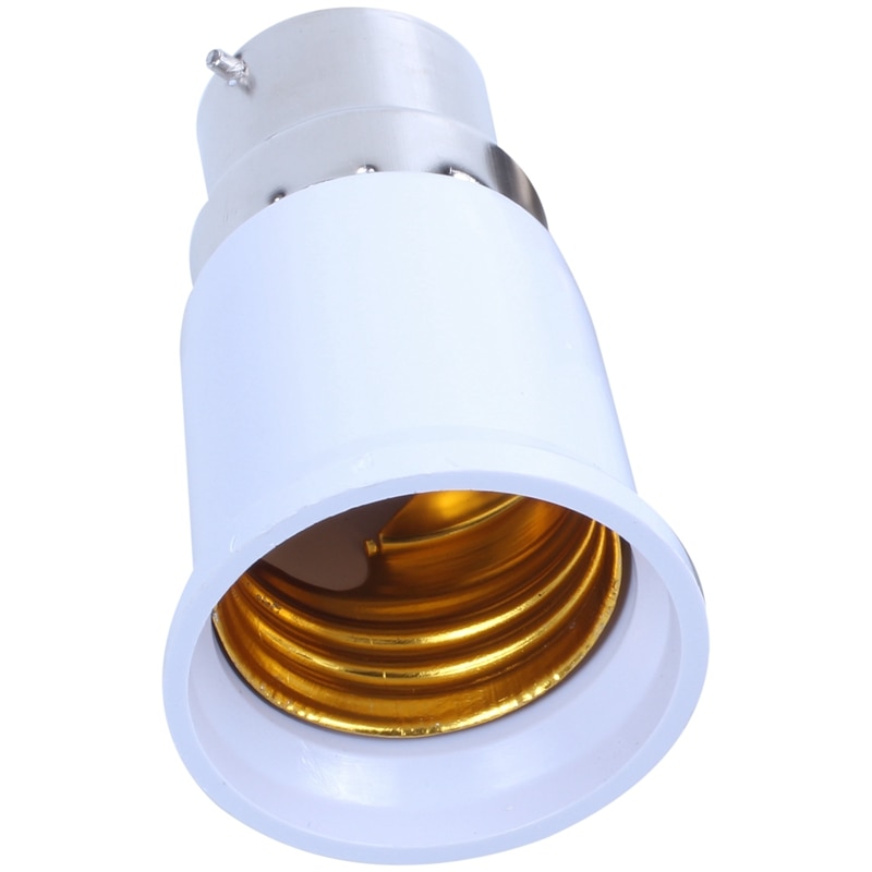 6 x bajonet bc kap  b22 to e27 es schroef gloeilamp lampvoet converter verlengstuk adapter houder fitting 220-240v [en