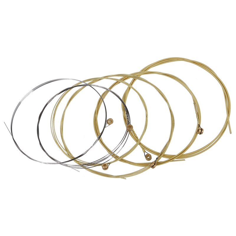 Set 6 Metal Strings for Acoustic Guitar 1 Meter 1M