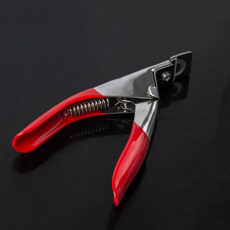 1Pcs Kunstnagels Tips Vorm Nipper Edge Cutter Cuticle Nipper Acryl Uv Gel Remover Dode Huid Clipper Nail Art tool # HTR24 #: red