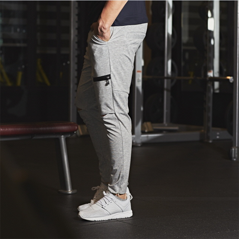 Hole motion pants men's bodybuilding clothing Pantalon men's jogger fitness bodybuilding casual stretch pants