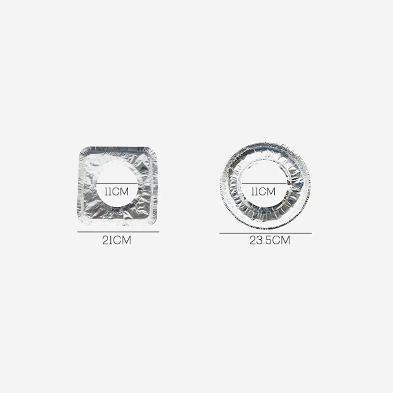 Kitchen Gas stove aluminum foil paper high temperature resistant gas stove gas stove foil oil-proof cleaning pad ten pieces