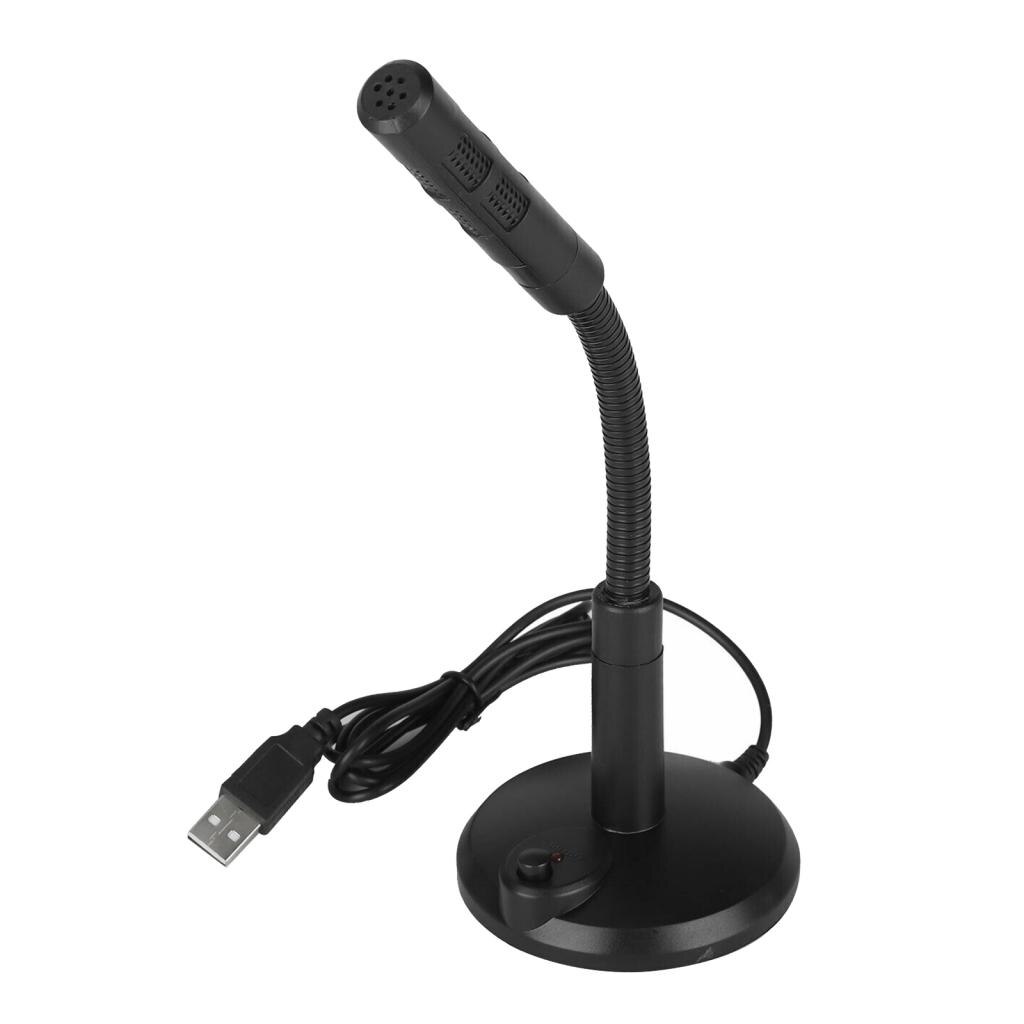 USB Microphone for Computer,Plug & Play PC Microphone with Mute Button, Desktop Condenser Mic for Recording