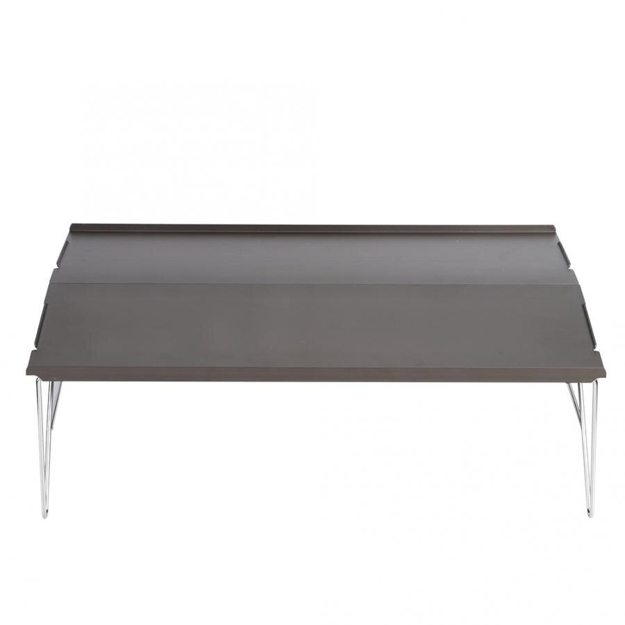 Bærbart sammenklappeligt bord foldebord skrivebord camping udendørs fbbq campingbord picnic foldeborde ultra-let: Default Title