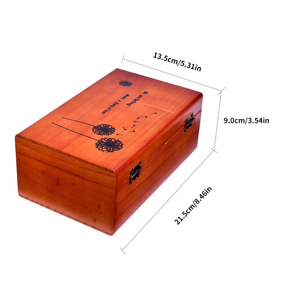 Sömkit låda korg, trä hand hem sy reparation verktygssats, nybörjare universal sy kit tillbehör för kvinnor, män, vuxna, barn