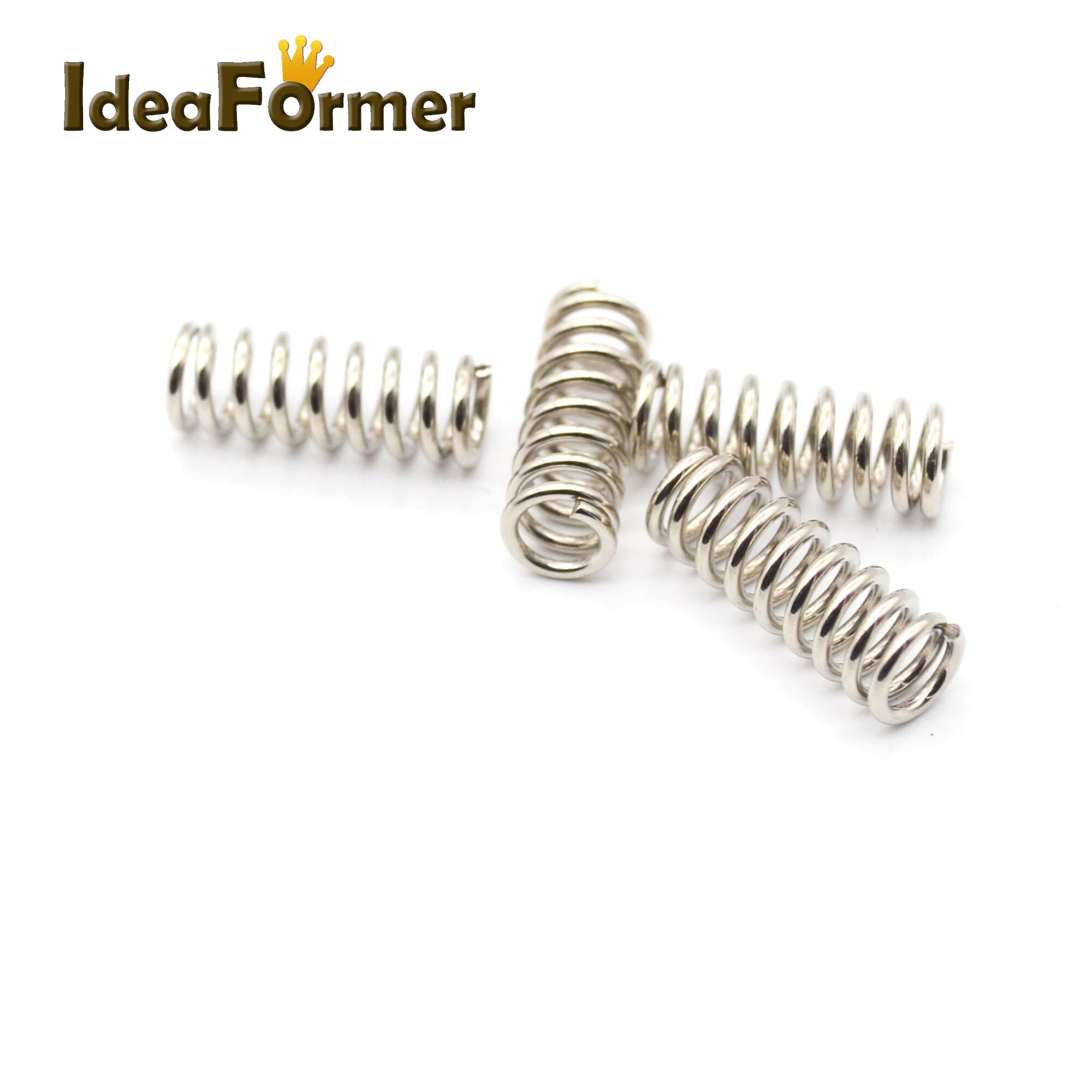 10 stück/lot 3d druckerzubehör zuführungsfeder für ultimaker mk extruder vernickelte feder 1.2mm 20mm
