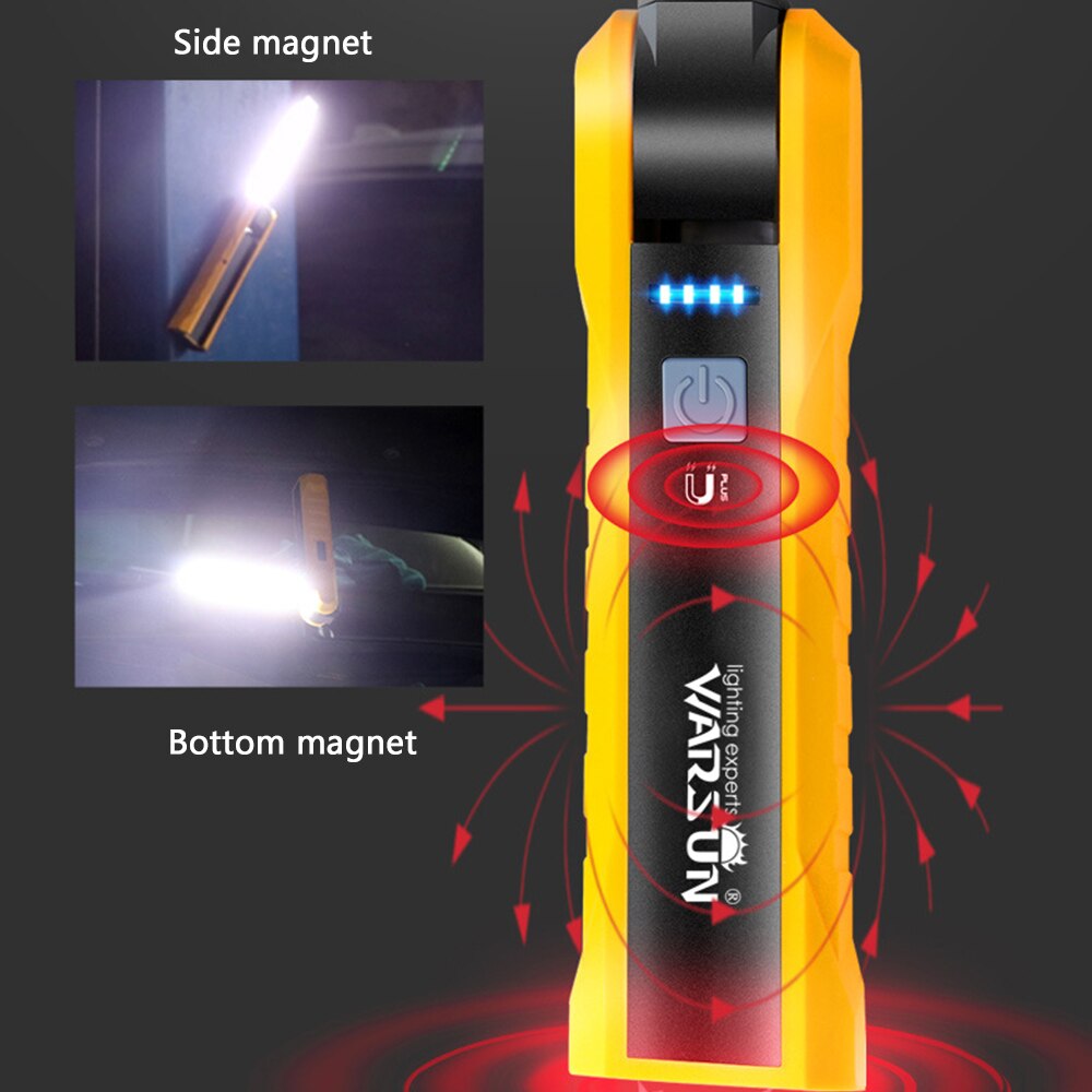 15W Led Work Light Portable COB Worklight Lamp Work Lamp Werklamp Flashlight XPE Working Light Searchlight USB Rechargeable