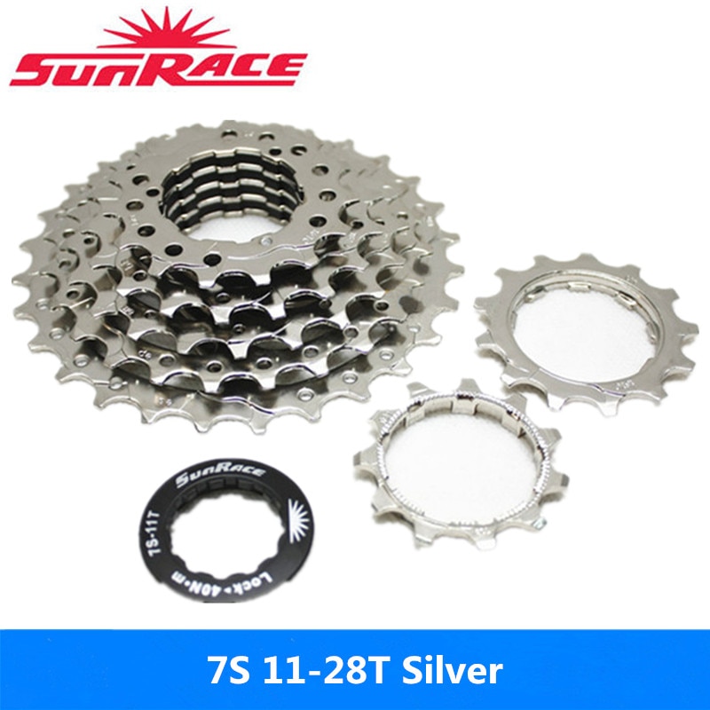 Sunrace Mountain Bike Cassette Flywheel 7S Mountain Bike Flywheel 7s 11-28T Bicycle Flywheel Original