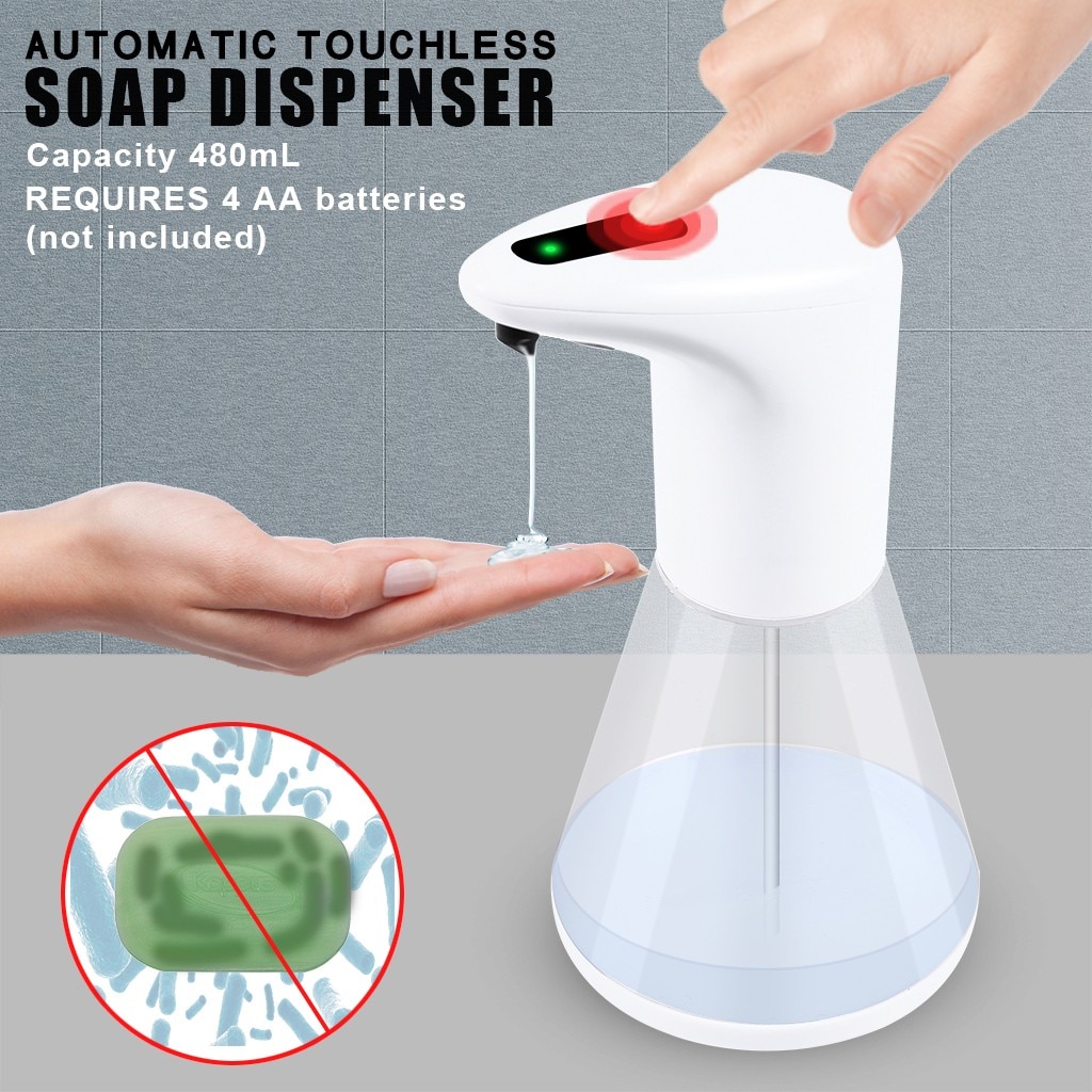 Automatic Induction Soap Dispenser Smart Liquid Soap Liquid Distributor 480ML Sensor Touchless Automatic Soap Dispenser#s