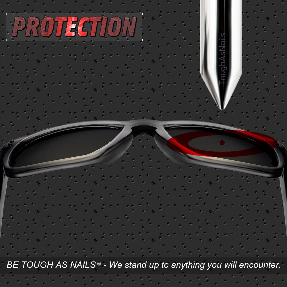 ToughAsNails Polarized Replacement Lenses for Oakley Flak 2.0 XL Sunglasses Black Color (Lens Only)