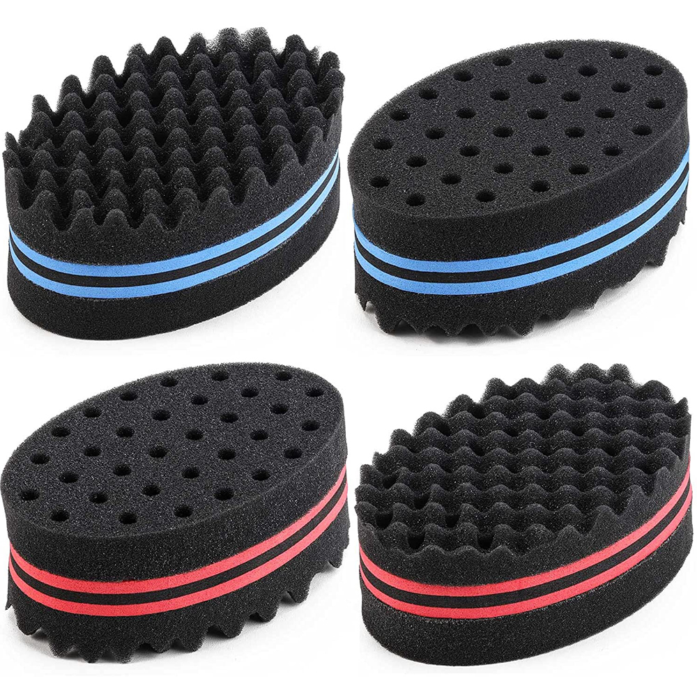 Magic Twist Hair Sponge Barber Hair Brush Sponge Styling Tool For Afro Curl, Coils, Dreadlocks Braiding Hair Sponge Brushes