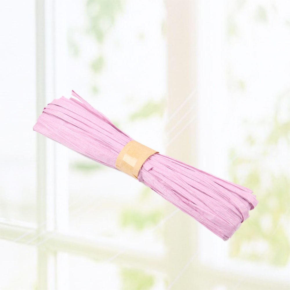 6pcs 20m Colorful Raffia Stripes Paper String for DIY Making Twisted Paper Craft String (Light Green): Lavender