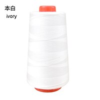 1pc 3000 yards overlocking symaskine industriel polyester tråd 40s/2 håndlavet håndarbejde materiale 20 farver tilgængelige: Elfenben