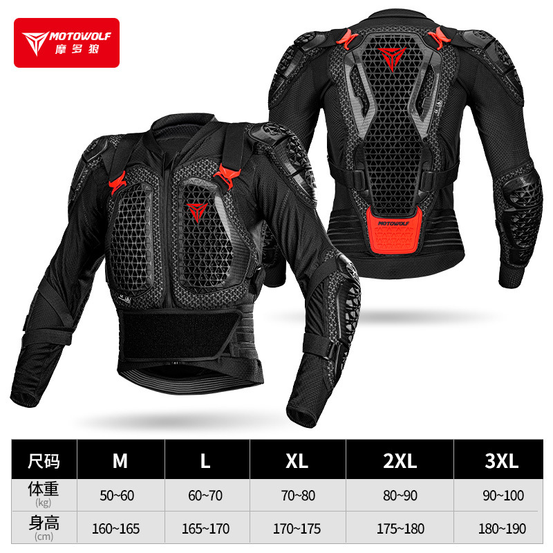 MOTOWOLF Motorcycle Jacket Men Moto Body Armor Motocross Racing Jacket CE Approval Motorbike Moto Protection Gears: XXL / Lavender