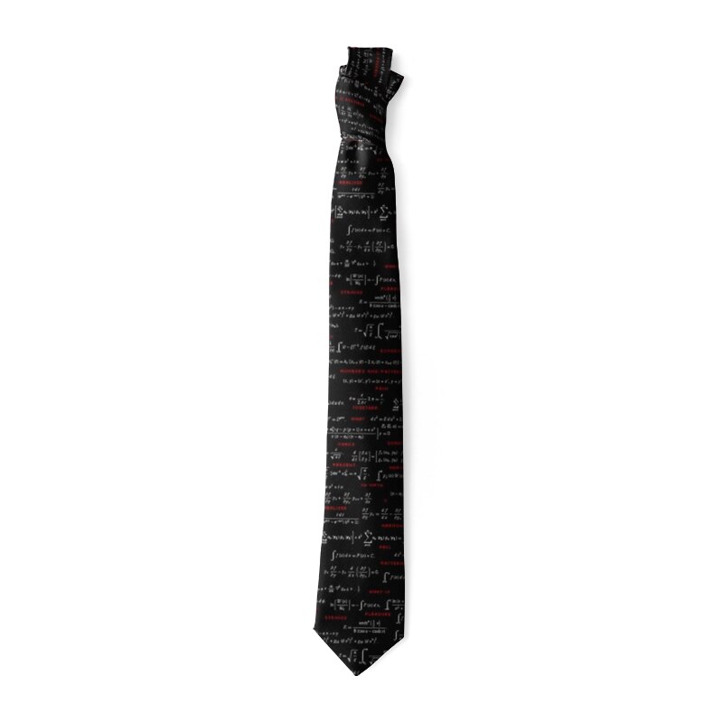 Mathematical Symbols Skeleton Printing Men&#39;s Ties Funny Slim 8cm Slim High Nylon Ties Party Dinner Men&#39;s Ties: style4