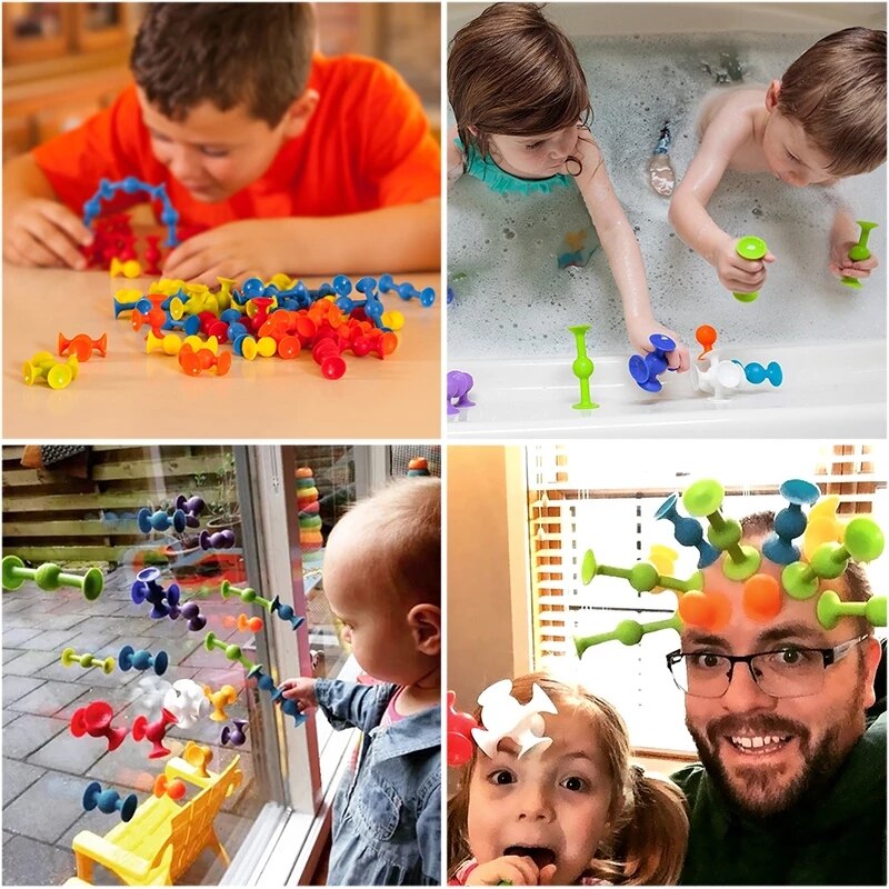 Soft Silicone Sucker Popular Dart Toy DIY Animal/Human Silicone Sucker Model Assembly Decompression Dart Throwing Games For Kids