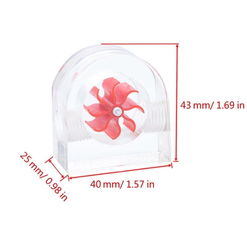 Misuratore di portata d'acqua PM2A Misuratore di portata semicircolare raffreddato ad acqua per computer Girante leggero e sottile migliore vendita