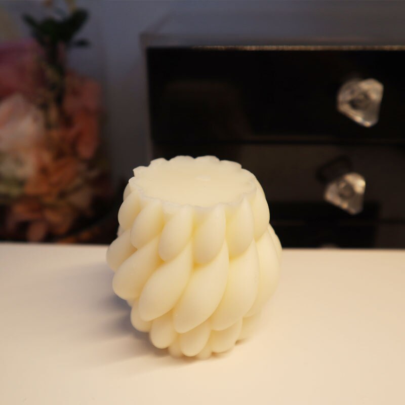 Molde de silicona con forma de gota de lluvia para decoración del hogar, Pilar curvo con forma de gota de lluvia, arte abstracto, fabricación de velas