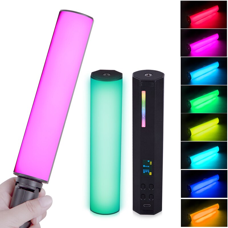 Magnetische RGB Licht Stock CIR95 CCT2500K-9000K Handheld Fotografie Stock mit Mini Stativ Füllen Licht LED Lampe für Video Vlog