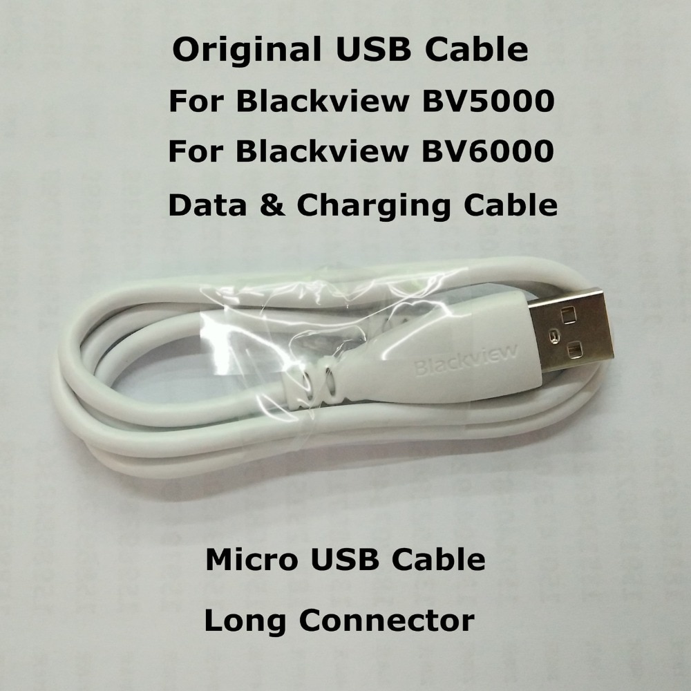 In Voorraad! Originele Blackview BV6000 BV5000 USB Kabel Micro USB Lange Connector Data &amp; Opladen Kabel