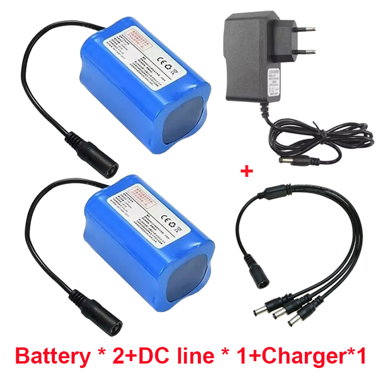 100% 7.4V 12000mAh 21700 Li-ion Battery For T188 T888 -5 V007 C18 H18 RC Fishing Bait Boat accessories: Champagne
