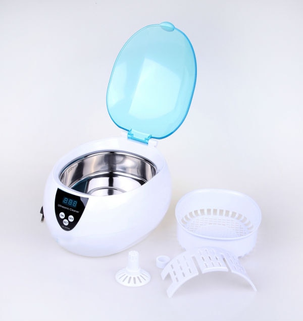 750ml digital ultralydsrenser mini ultralydsmaskine til smykker ur dental briller barbermaskine tandbørste dele timer dvd