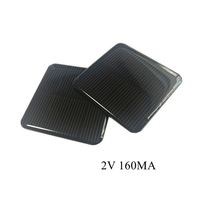 1pc 50*50MM Mini Mono Zonnepaneel 160MA 2V voor Mini zonnepaneel opladen en genereren elektriciteit DIY kit