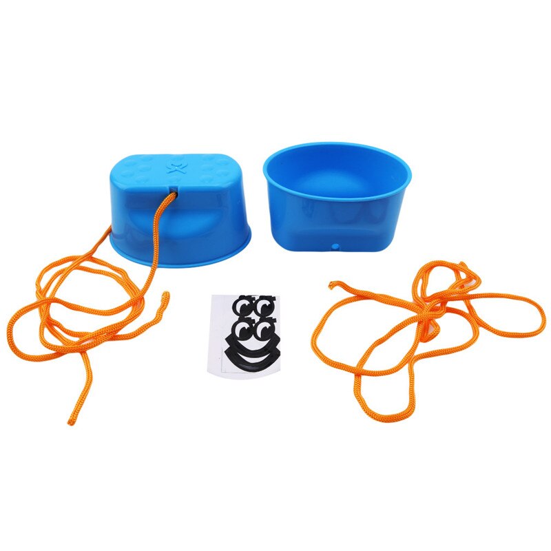 1 par de zapatos zancos para saltar con cara sonriente de entrenamiento de equilibrio de plástico al aire libre para niños juguete andador Juguetes Divertidos de deporte: Blue