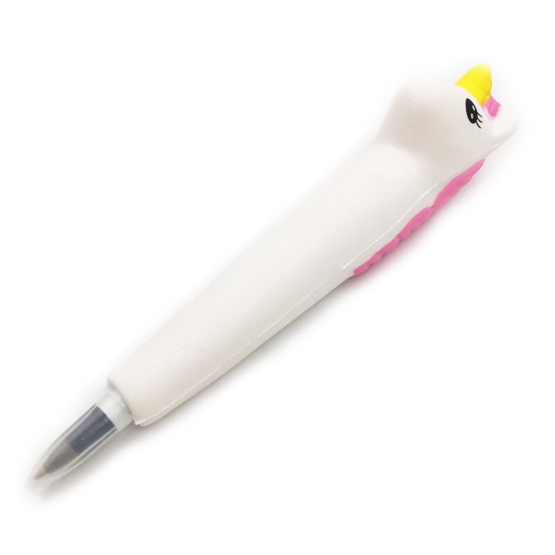 Squishy Unicorn Cat Panda Bun Pen Cap Corn Stationery Pencil Holder Toppers Slow Rising Squeeze Children's Day Toy