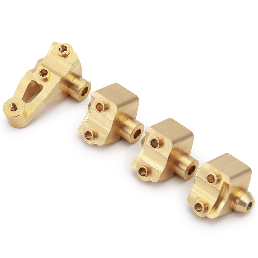 YEAHRUN Brass Lowering Shock Mount - 45g Heavy Duty for Traxxas TRX-4 1/10 RC Crawler