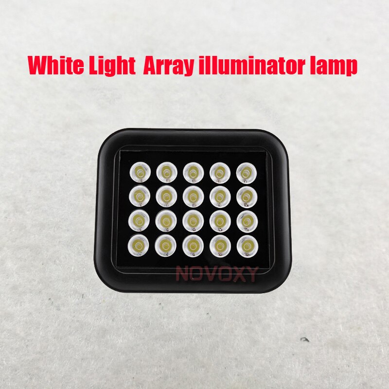 20pcs array CCTV White Fill Led Light DC 12V Waterproof Outdoor High Power Night Vision Illuminator Led Lamp for CCTV Camera
