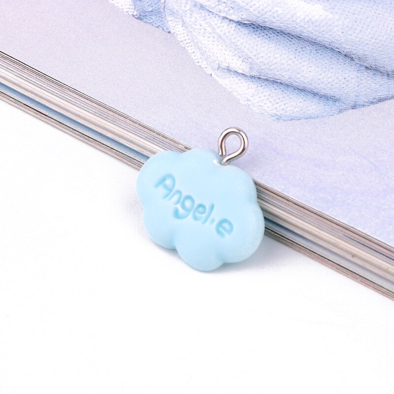 10 stk kawaii Sky Bie harpiks sjarm søt anheng funn diy øredobber halskjede leker nøkkelring diy dekorasjon smykker gjør