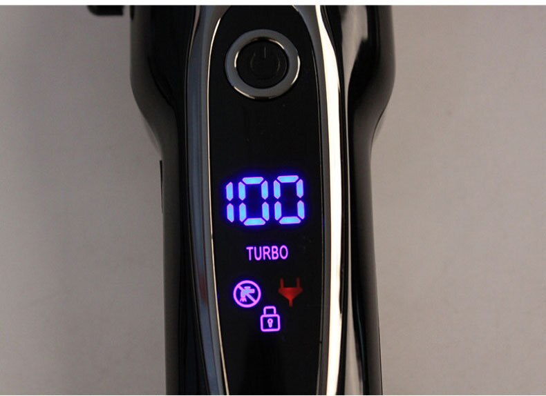 SURKER SK-805 Rechargeable Hair Clipper Men's Cordless Hair Trimmer With LED Display Haircut Blade Shaving