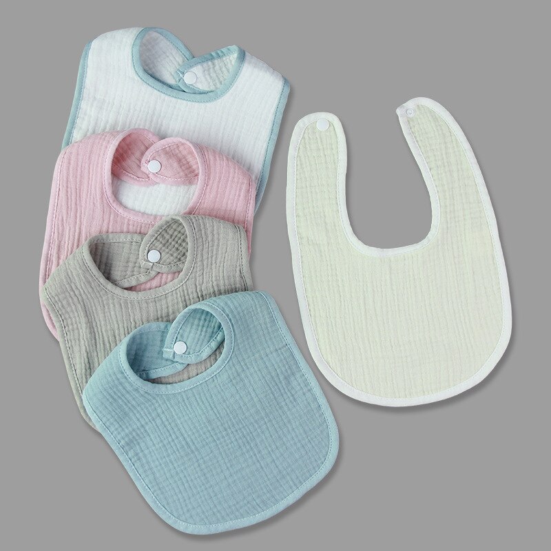 2022 Baby Slabbetjes Speeksel Handdoek Katoen 4-Layer Bib Baby Benodigdheden Baby Maaltijd Zak Voeden Slabbetjes Slabbertjes Baby accessoires