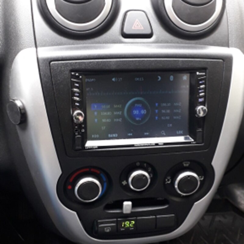 2 din bilradio ramme fascia montering stereo panel til gm chevrolet lada granta dvd-afspiller plade dash bezel trim kit
